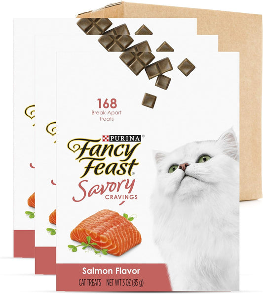 Purina  Limited Ingredient Cat Treats, Savory Cravings with Salmon Flavor - 9 oz Box