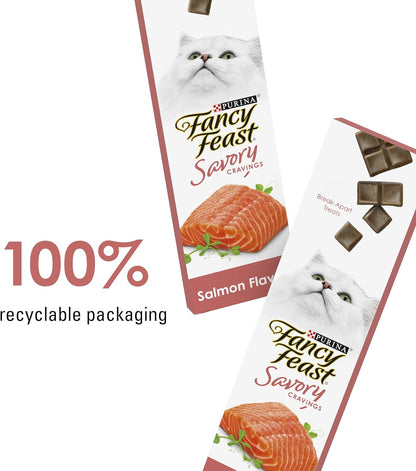 Purina  Limited Ingredient Cat Treats, Savory Cravings with Salmon Flavor - 9 oz Box