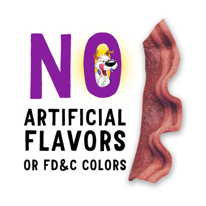 Purina  Strips Dog Treats with Real Bacon & Beef Flavors Tender Chews, 25 Oz Pouch