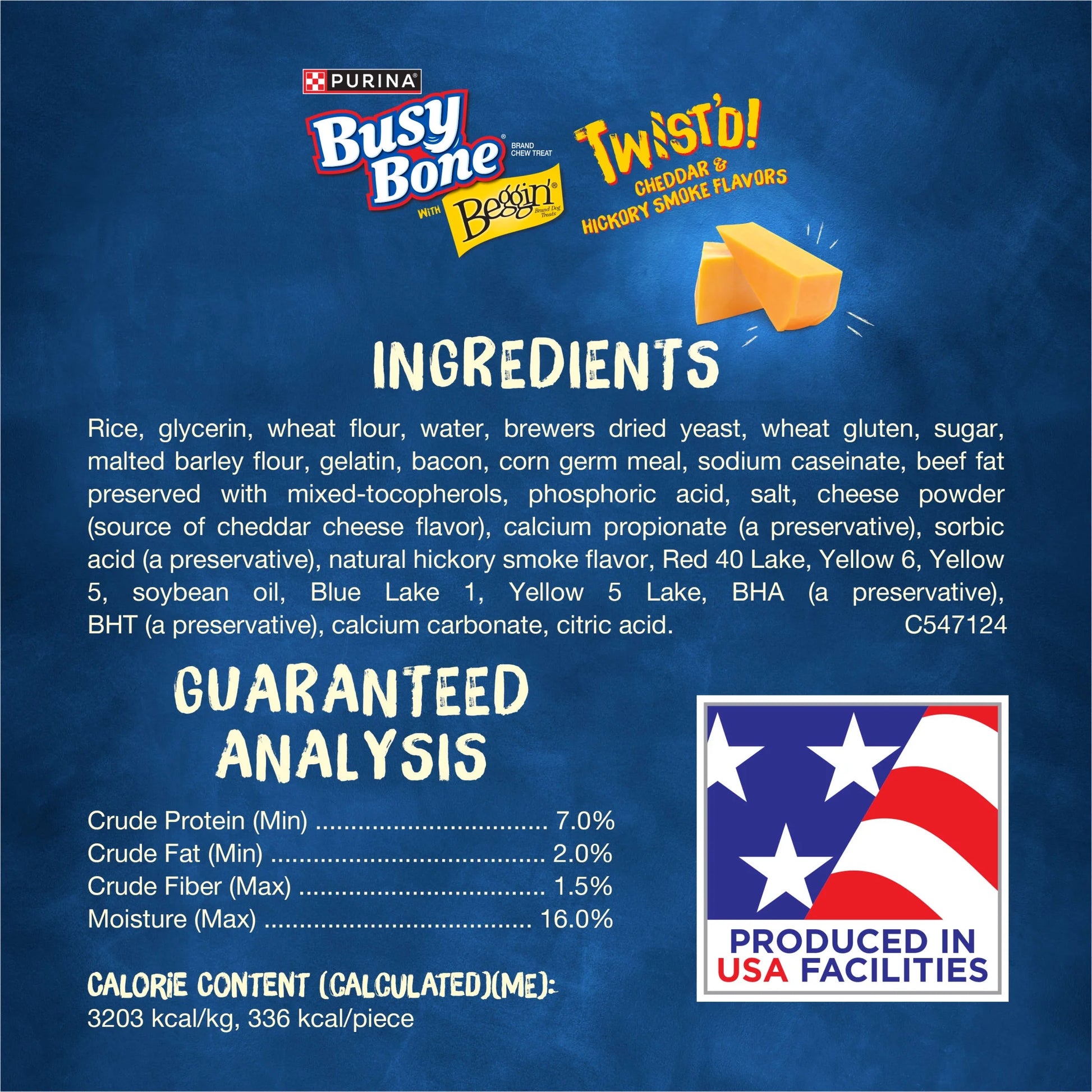 Purina Busy with Beggin’ Twist’D Cheddar and Hickory Smoked Flavors Adult Dog Treat