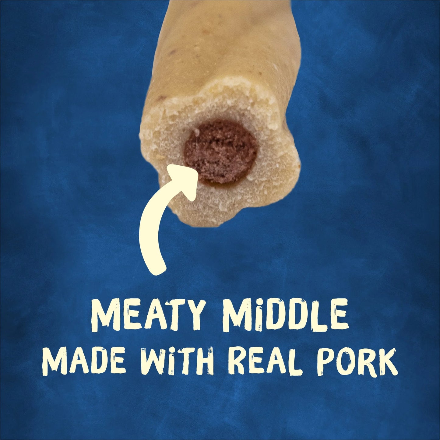 Purina  Extra Small Dog Treats with Real Pork, Long-Lasting Chews, 6.5 Oz Pouch (10 Count)