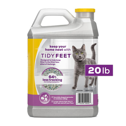 Purina  Tidy Feet Clumping Cat Litter, Low Dust, 24/7 Odor Control, 20 Lb. Jug