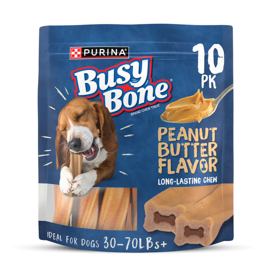 Purina  Dog Treats, Peanut Butter Flavor Long-Lasting Chews for Small & Medium Dogs, 35 Oz Pouch